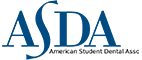 The image displays a logo with stylized text that reads  ASDA,  which stands for the American Society of Dermatologic Surgeons, set against a background that appears to be a gradient from light to dark blue.